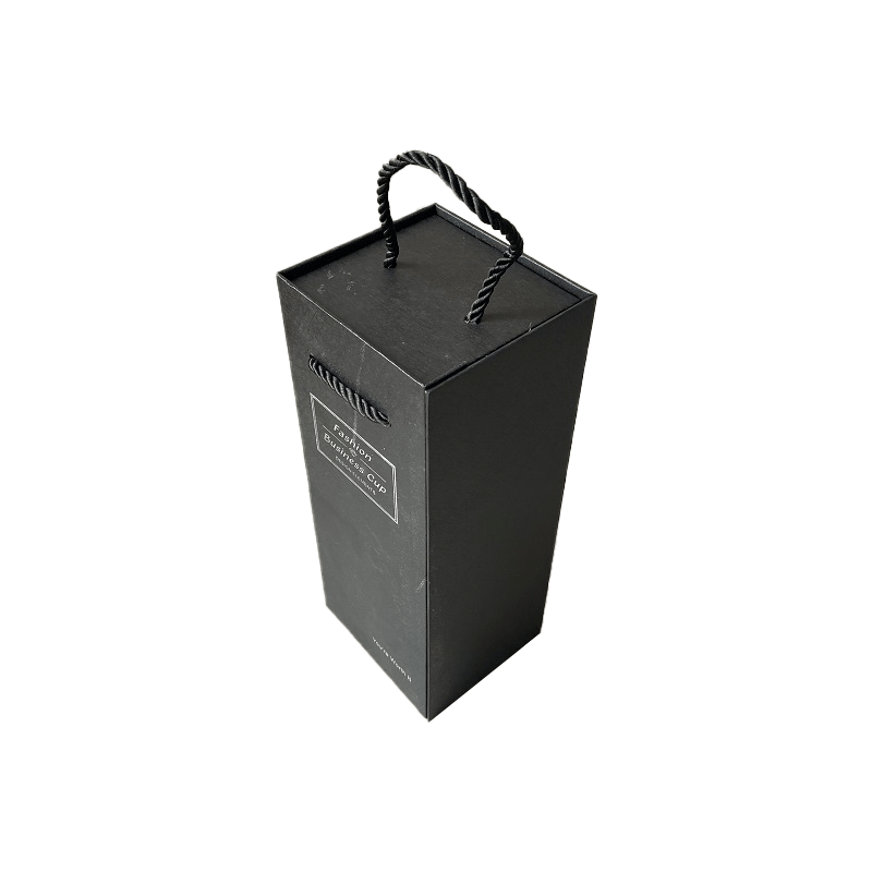 Luxus-Weinboxen mit individuellem Logo, Geschenkbox aus schwarzem Karton, Weinflaschen-Geschenkboxen-Verpackung