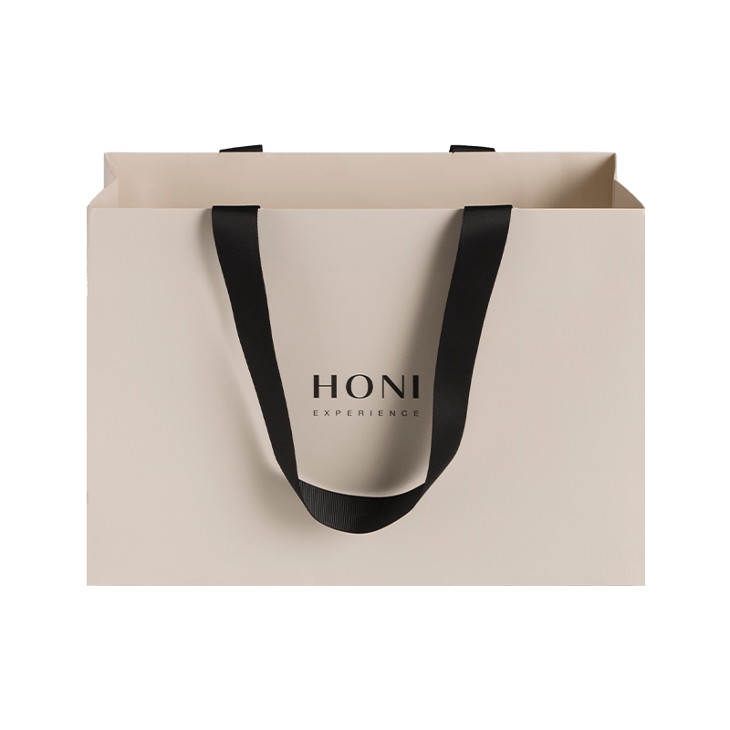 Kundenspezifische Mode-Luxus-Geschenktüten, weiße Papiertüte, Einkaufsverpackung, Tasche für Kleidung