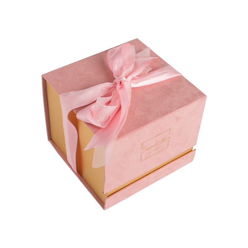 Luxuriöse individuelle Geschenkbox, Kerzen-Geschenkbox aus Pappe, magnetische Geschenkboxen mit Band