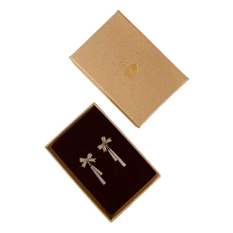 Benutzerdefinierte Logo-Deckel- und Bodenverpackungsbox Geschenkpapier Ring Halskette Schmuckschatulle