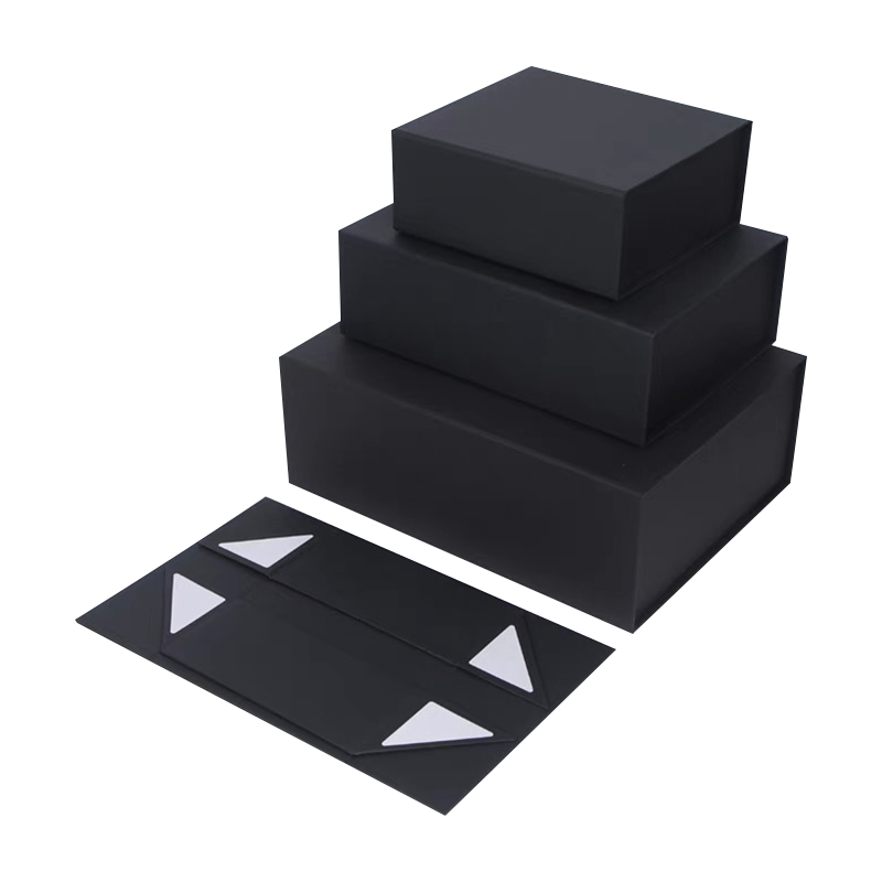 Deluxe schwarze Faltschachtel